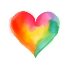 heart made of colorful plasticine