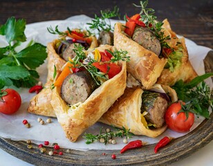 Bl&auml;tterteigtaschen