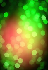 Obraz premium Emerald green bokeh background with sparkling lights, festive, holiday background