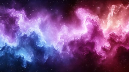 Fototapeta premium Cosmic Nebula with Purple Pink Blue.
