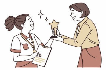 Vector startup team working together on a new product launch and brainstorming strategy