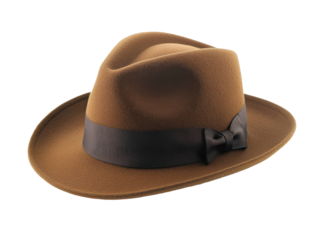 Isolated Brown Fedora Hat