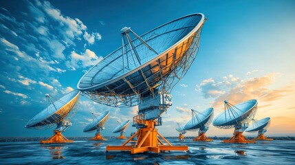 Massive Radio Telescopes at Dawn