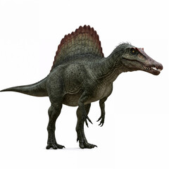 Detailed Spinosaurus Dinosaur Isolated on White Background