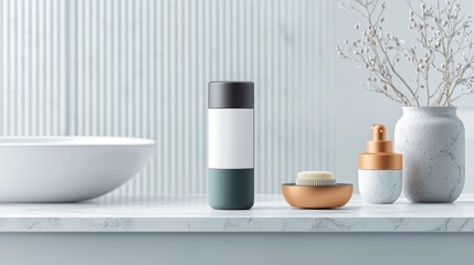 Modern bathroom essentials