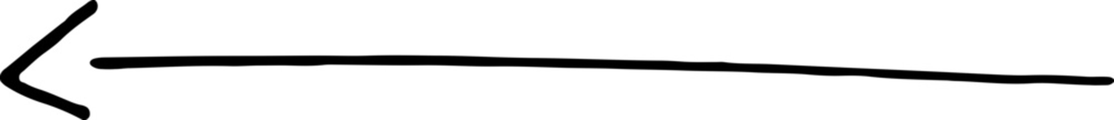 Hand drawn arrow doodle scribble sketch