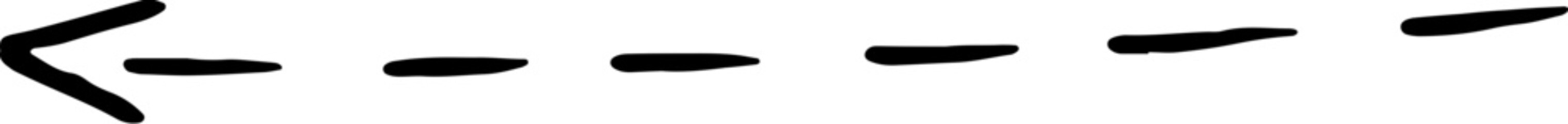 Hand drawn arrow doodle scribble sketch