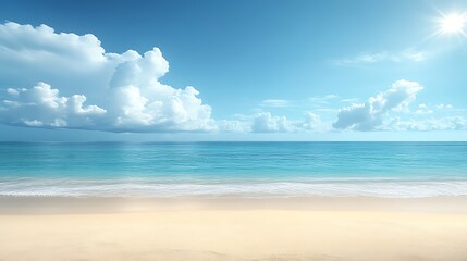 Sunny Beach with Ocean View, and Summer.