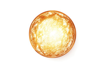 a yellow bowl with a white background cutout and isolated on transparent background 