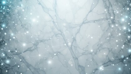 Fototapeta premium Light Blue Abstract Marble Texture Digital Network Elements - Modern Background Technology Presentations Websites