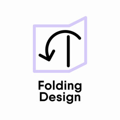 Folding Design information sign