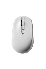 Isolated Wireless White Mouse