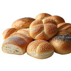 Assorted Bakery Rolls with Variety of Toppings