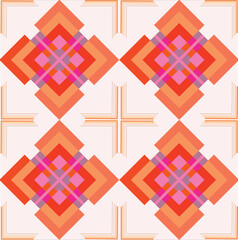 Obraz premium Chinese and Japanese style multicolored porcelain blossom pattern, seamless ceramic background, ceiling design The large flowery frame element in the center