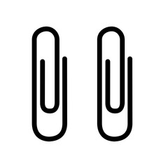 paper clip isolated on white background 