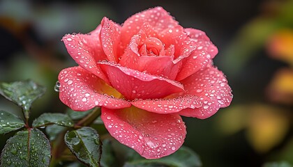 Dewy Rose in Garden