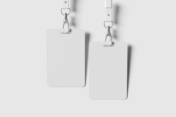 blank Id card mockup