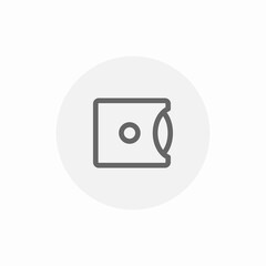 disc save icon sign vector