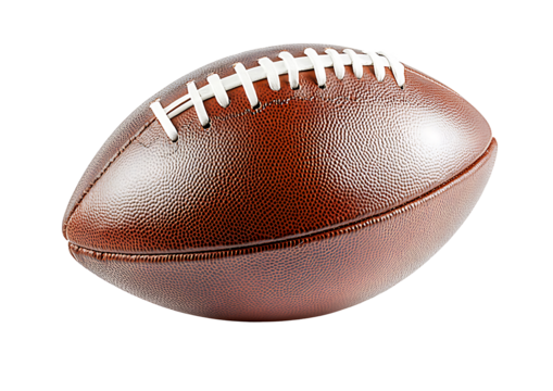 Brown American football ball isolated on transparent background