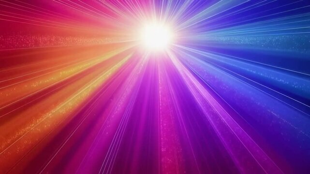 Abstract background, colorful light beams, vibrant and dynamic design for animations and visuals