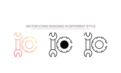 Tech Support icon design with white background stock illustration