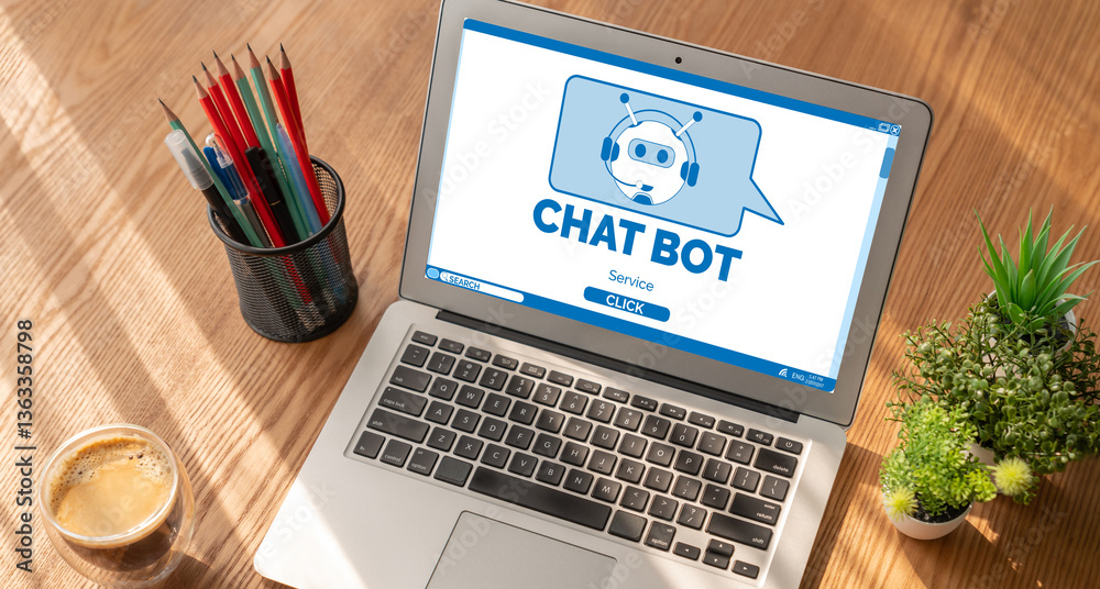 Poster chatbot software application for modish online business that automatically reply to customer questio