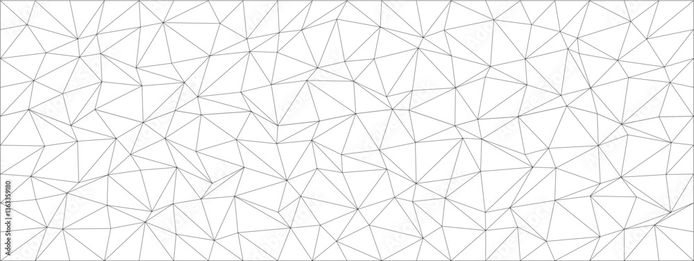 Poster geometric chaos pattern with abstract triangular lines for modern design projects.