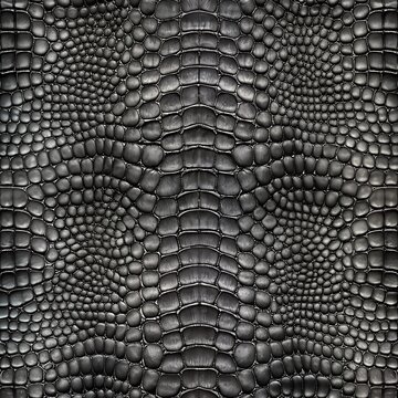 Black and white photo of a crocodile skin