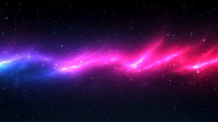 Obraz premium Cosmic Nebula with Pink Blue Swirl.