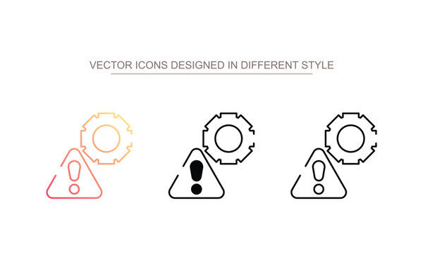 Issue icon design with white background stock illustration
