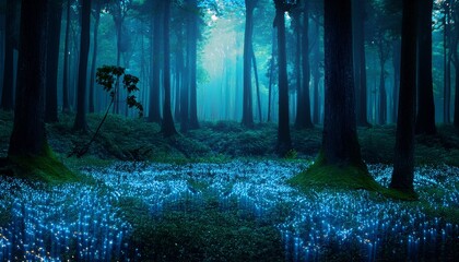 forest in the night