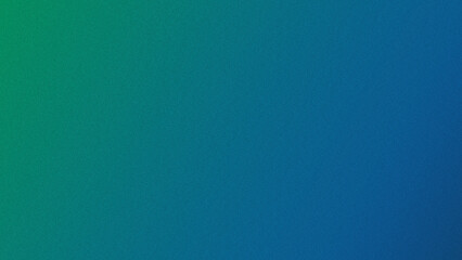 Smooth green to blue gradient background with subtle grain texture.