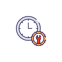 Fast Service icon design with white background stock illustration