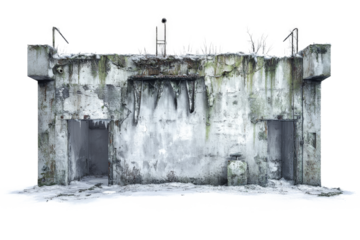 a white background with a wall and a door cutout and isolated on transparent background 