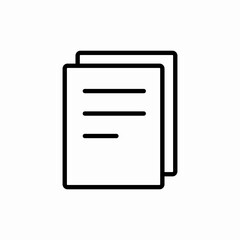 Copy document files icon vector sign