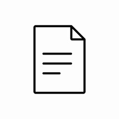Empty file page icon vector sign