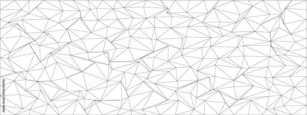 Poster abstract geometric pattern with chaotic triangles and lines for modern design and backgrounds.