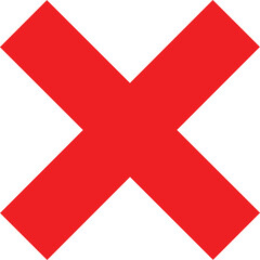 Fototapeta premium x icon