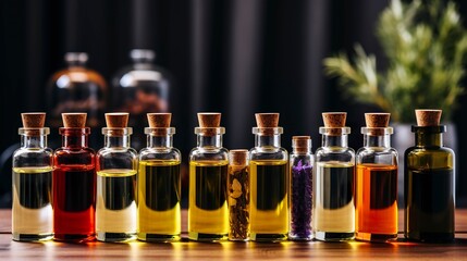 A photo of a collection of essential oils