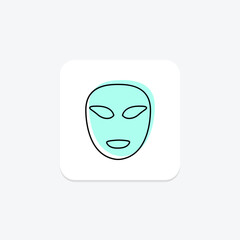 Led Face Mask, vector, pixel perfect, illustrator file