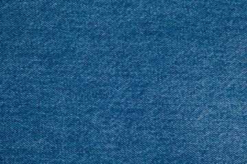 Classic Blue Denim Fabric Background. Jeans texture backdrop.