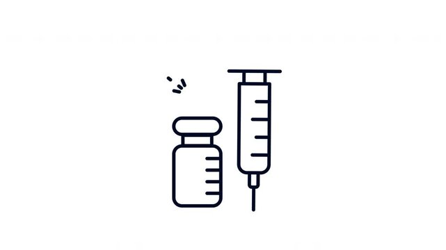 Minimalist Vaccination Animation Motion Graphics
