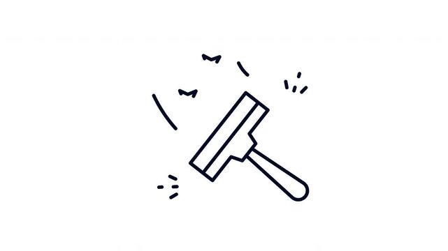 Minimalist Cleaning Icon Animation Motion Graphic