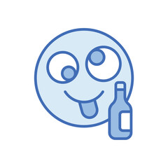 drunk Vector icon