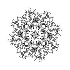 ornamental mandala  round ornament