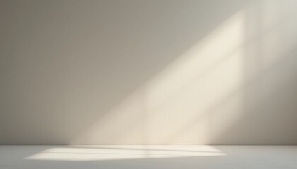 Obraz premium Soft light streaming through a minimalist room indoor space photography calm environment natural viewpoint tranquility concept