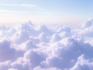 Soft pastel clouds glowing