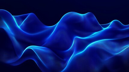 Obraz premium Metaverse blue technology background template. Abstract neon metaverse gradient background. Abstract digital color moving lines business or science background. Medical research or tech innovation