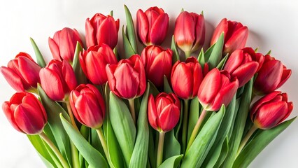 Obraz premium bunch of red tulips