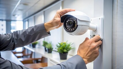 security camera in the office